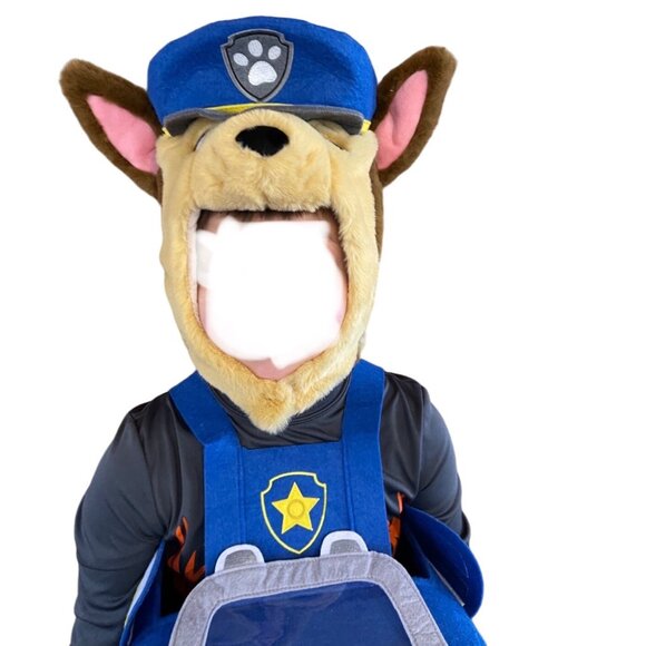 Pottery Barn Kids Costume Paw Patrol Pup Chase Blue 2 Pc Hat PBK Unisex Small - Picture 2 of 14